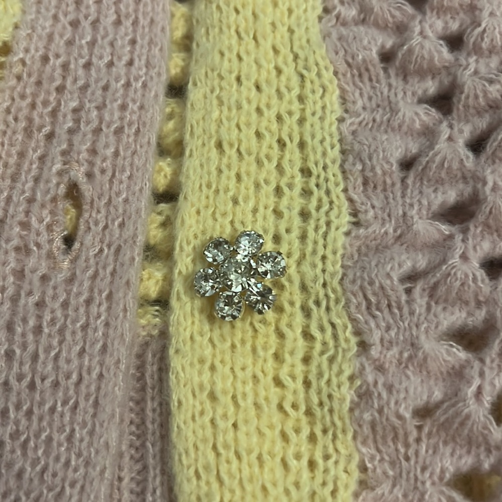 Purple and yellow crochet sweater (L) - Picture 2 of 5